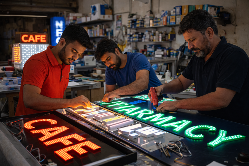 Alt Text LED sign board in Narhe Pune