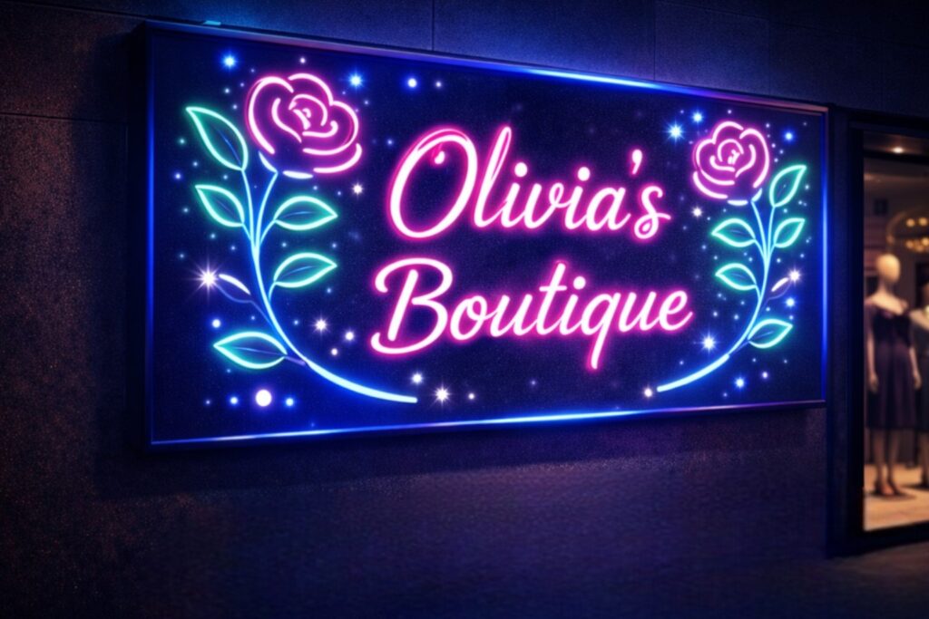 Alt Text Team installing LED sign board in Narhe Pune workshop